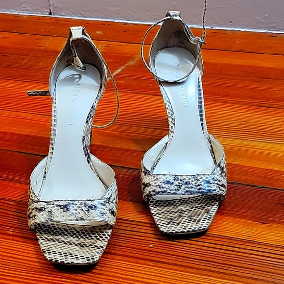 Enzo Angiolini snake skin print heels - Picture 2 of 3